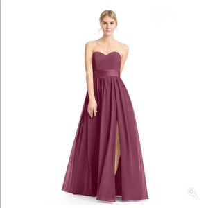Azazie Mulberry strapless dress in Size 8